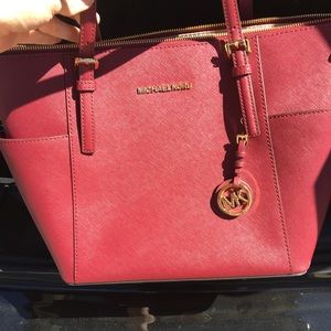 Burgundy Michael Kors handbag